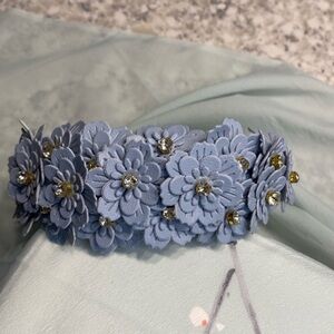 Floral Blue Headband